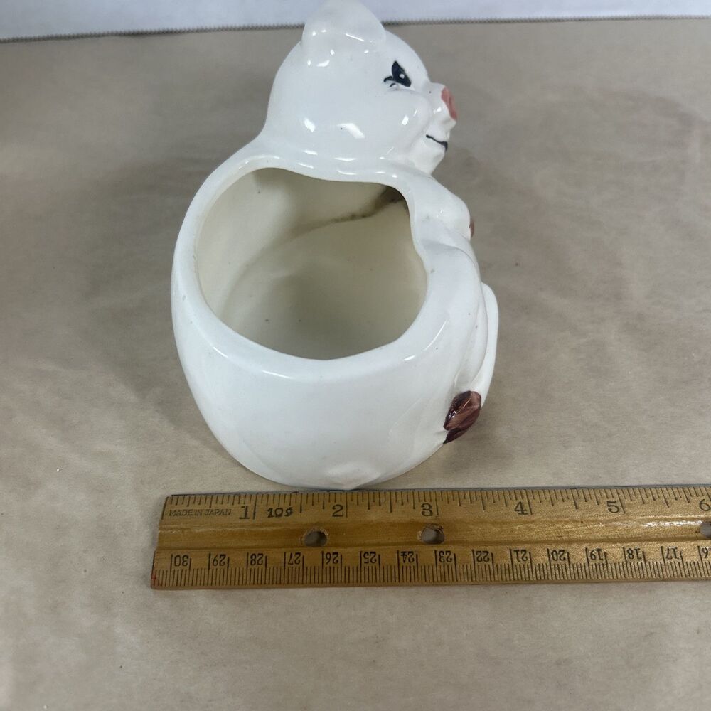 Retro Ceramic Pig Sponge Holder for Kitchen Sink Vintage Piggy Grannycore - Picture 7 of 15